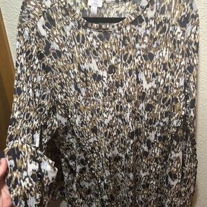 Stylish Leopard Print Women's Blouse
